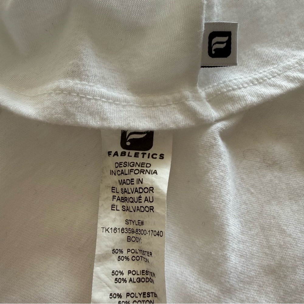 Fabletics Cleopatra Asymmetrical White Cutout Tank Top - Picture 13 of 14